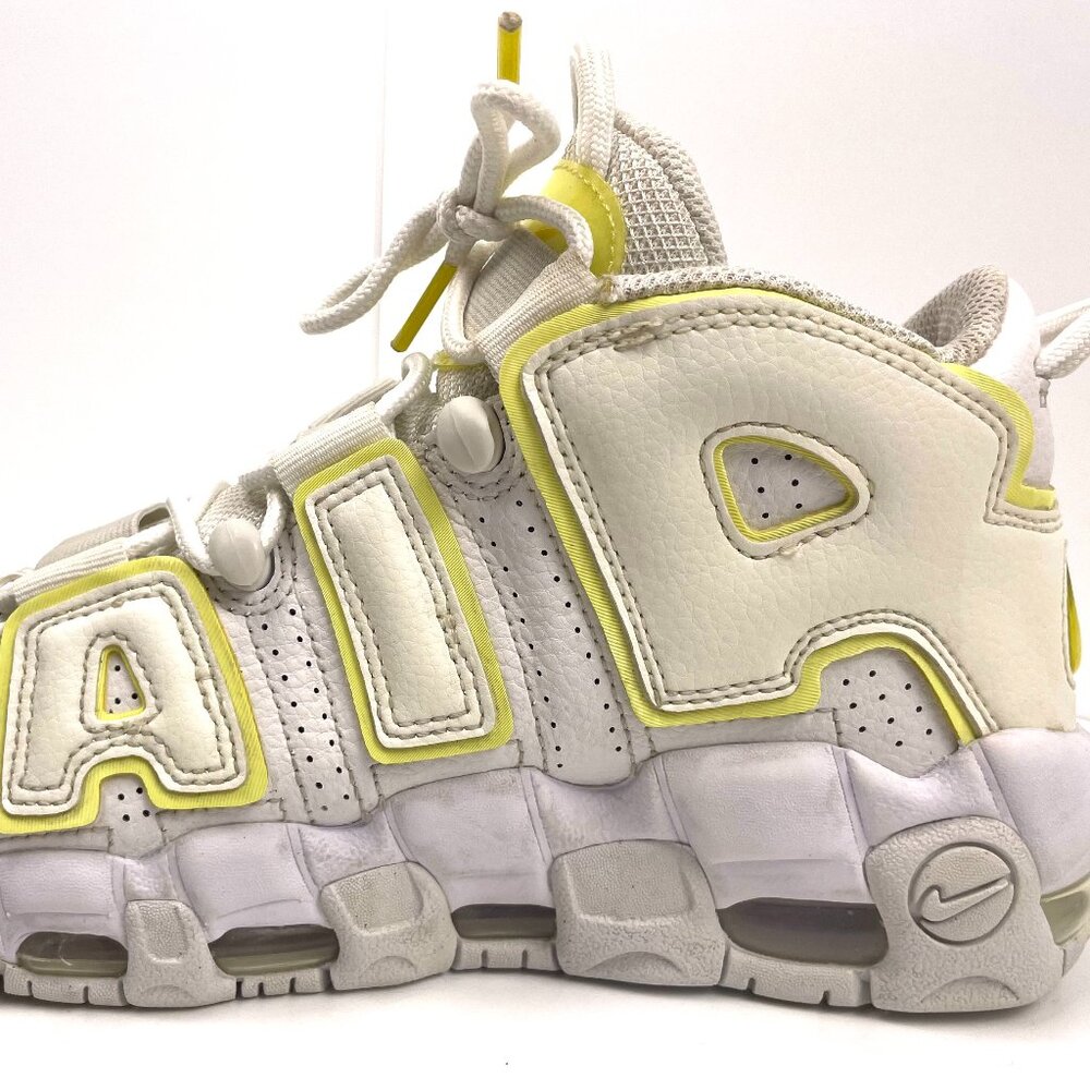 Nike Air Womens More Uptempo Light Citron Size 6.5 - Picture 4 of 13